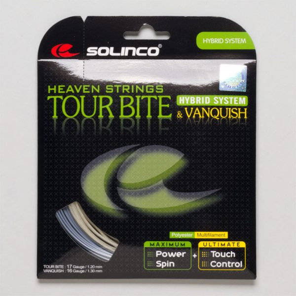 solinco tour bite 17 & vanquish 16 hybrid string review
